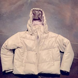 Zara women’s rubberized puffer jacket